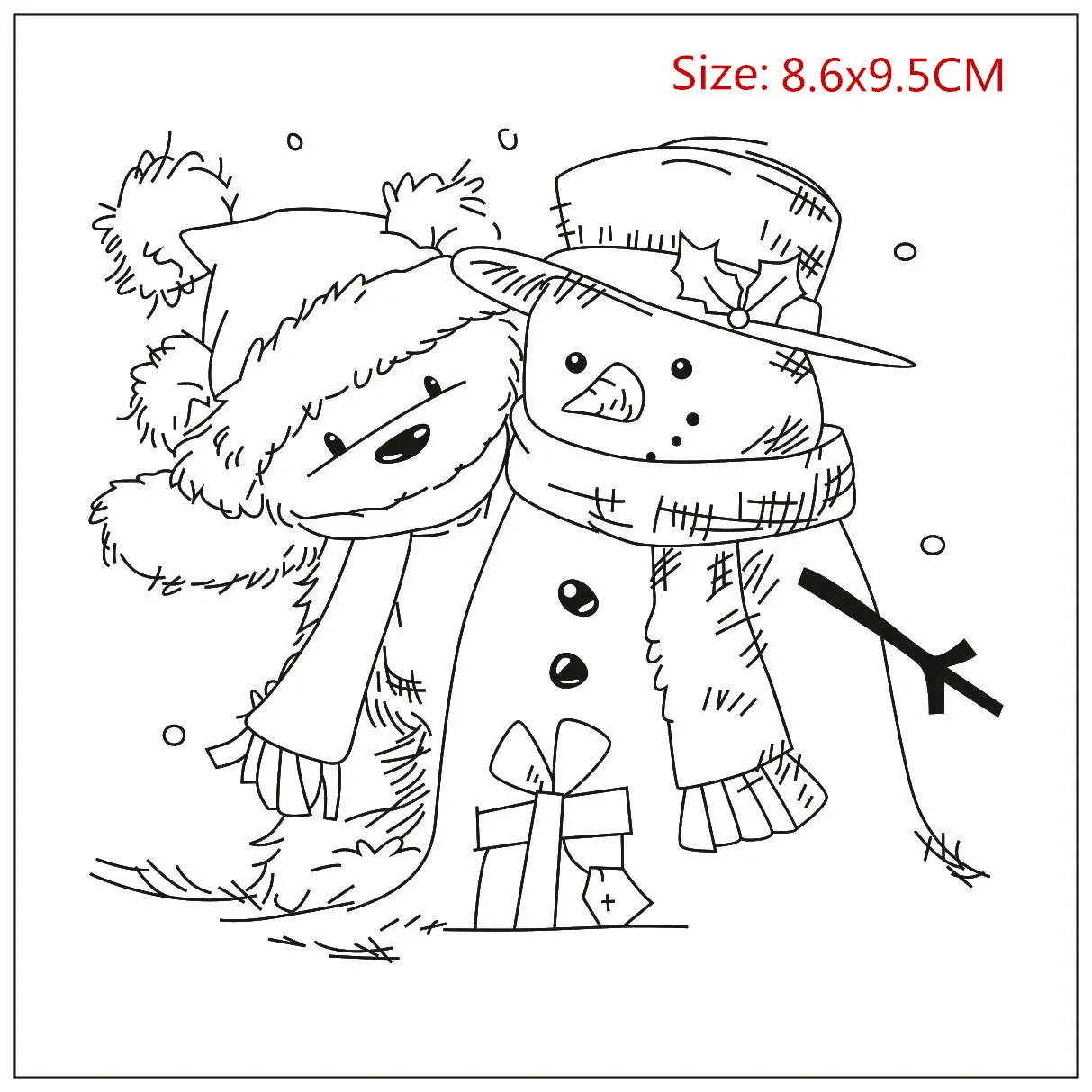 A Snowman Stamp And Metal Die Scrapbooking Alphabet Stamp Embossing Craft Silicone Transparent StampstamponsLace Stationery