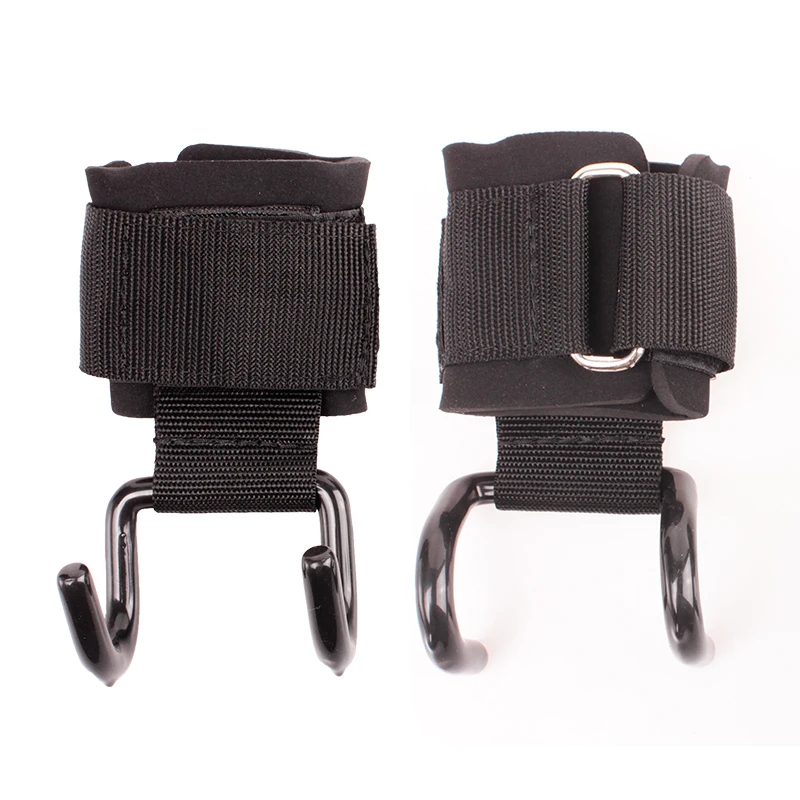 1pair Fitness Accessories Weight Lifting Hook Training Gym Grips Straps Wrist Support Weights Power dumbbell Hook Equipments