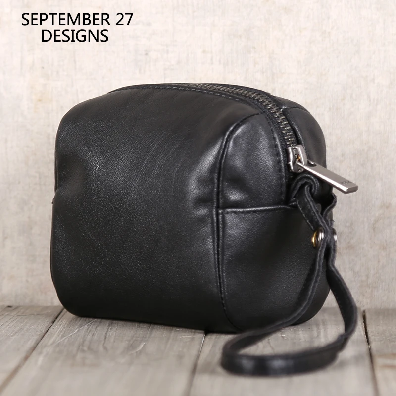 Storage Coin Purses Ladies Genuine Leather Luxury Big Capacity Organizer Bag Casual Key Wallets Women Mini Hand Bag