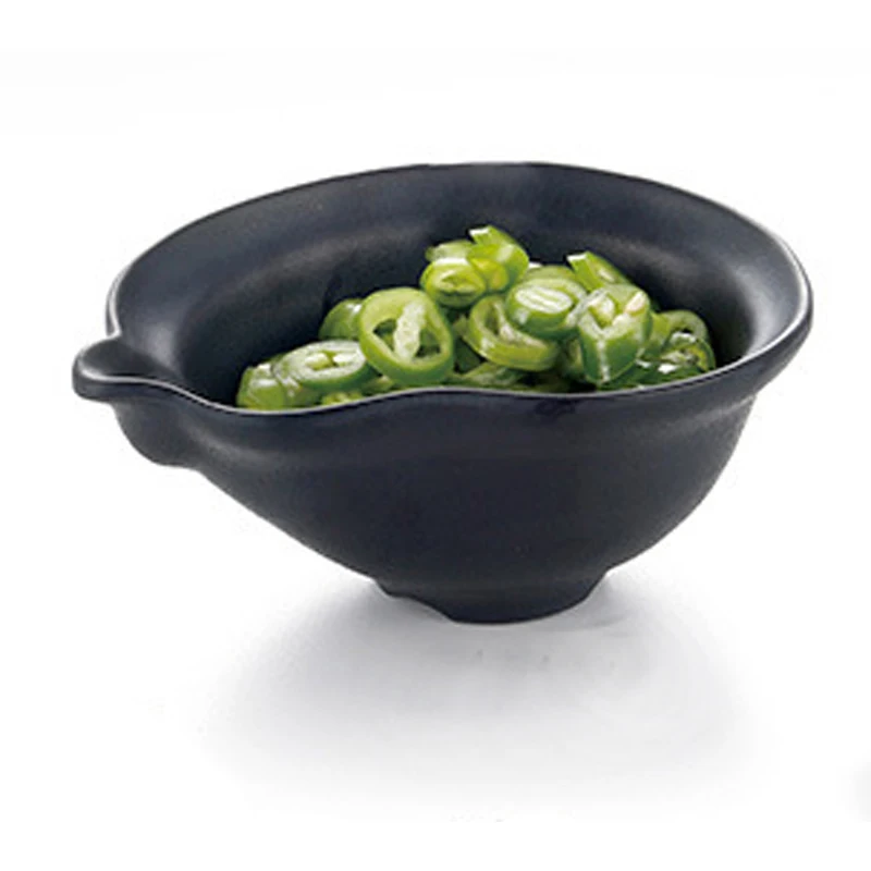 Imitation Porcelain Frost Melamine Dinnerware Oval bowl Japanese Restaurant Chaos Big Bowl A5 Melamine Bowls Melamine Tableware