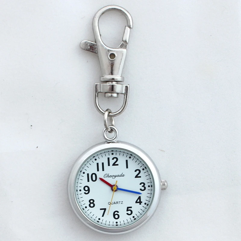 Watch Case 30MM Round Women Quartz Pocket Watch Pendant Key Ring Men Gift Simple Watches Silver Gold Brown Watch GL52