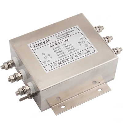

Three Phase Power filter 60A 380V/440V AN-60C12GB Bolt Type Filter Inductor Connector