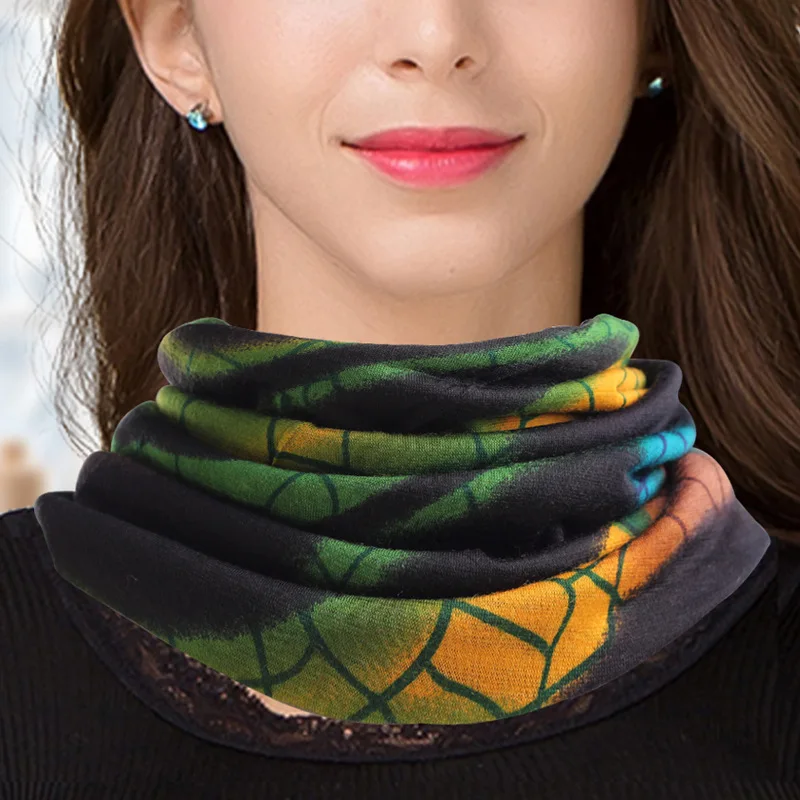 Warm Double Skin 100% Wool Scarf, Small Scarf, Scarf, High Necked Collar, Female Collar.