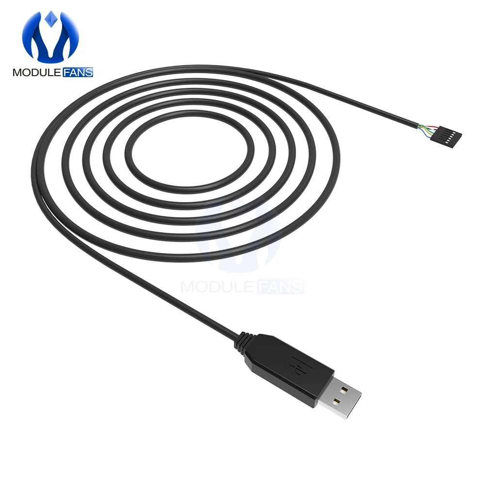 Módulo FTDI FT232RL FT232 de 6 pines para Arduino USB a TTL UART adaptador de Cable serie RS232 módulo de Cable de descarga indicador LED