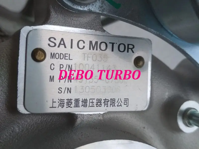 NEW GENUINE MHI TF035HM 49135-07860 10041143 Turbo Turbocharger for SAIC ISTANA MPV,D162 1.8T 160HP Petrol