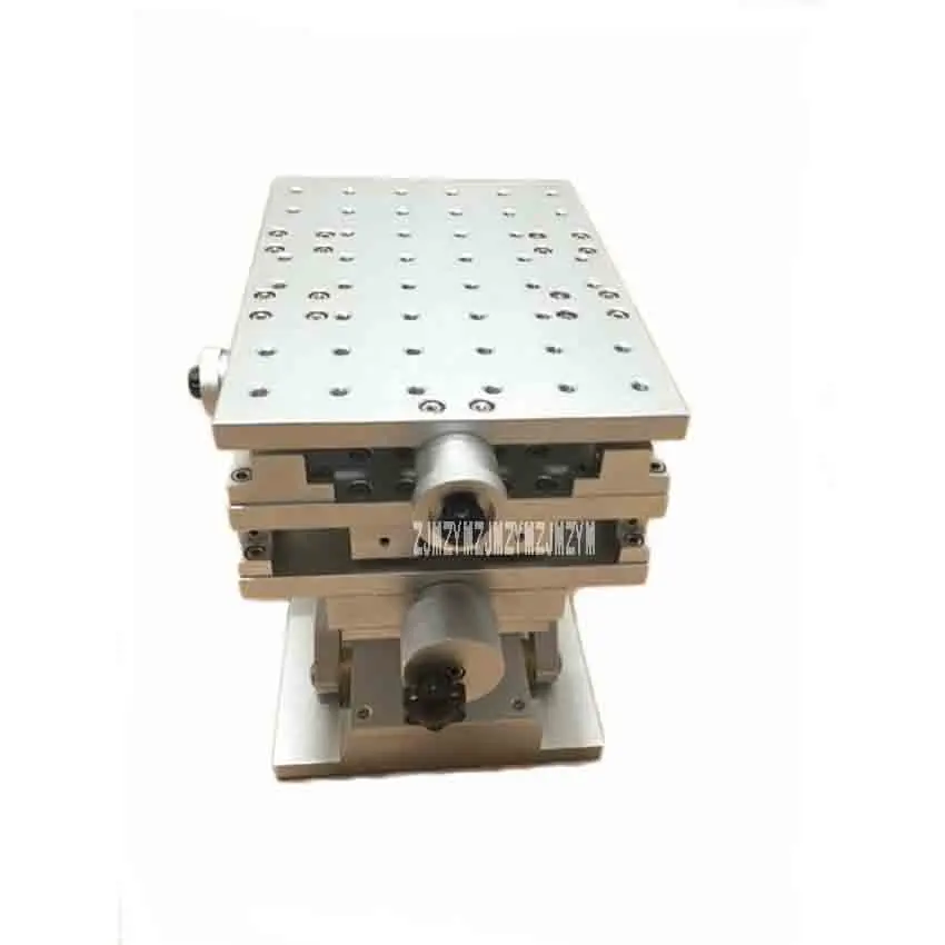 Neue Tragbare Drei-dimensional Tisch Aluminium Legierung Präzision Z-achse Heben Plattform Hebe Bühne Manuelle Werkbank (210X150mm)