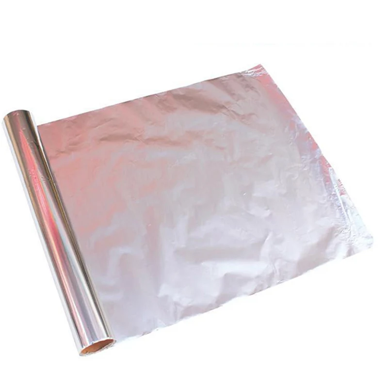 5m*30cm Tin Foil Paper Food Pack Cook Baking BBQ Grill Silver Baking Tinfoil Paper Sheet Roll Barbecue Cooking