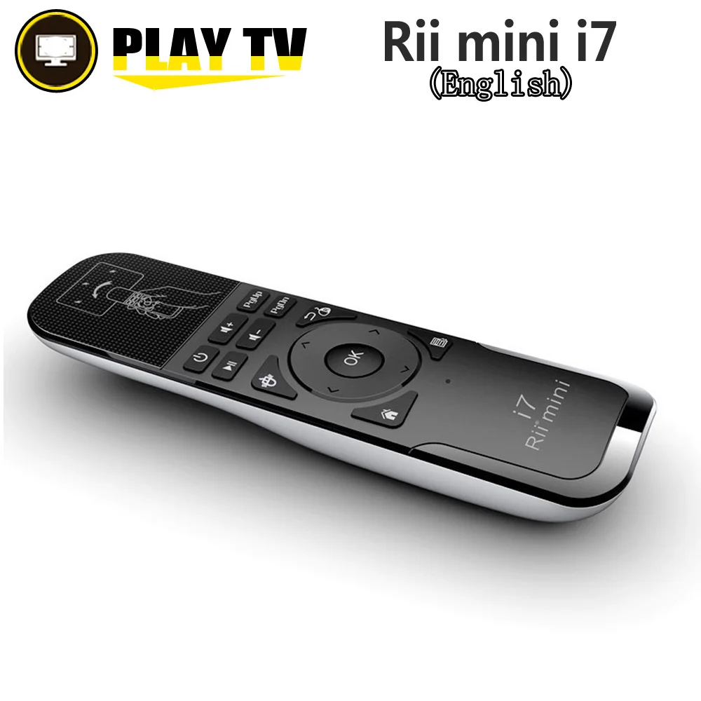 Oryginalny Rii Mini i7 2.4G bezprzewodowy Fly pilot bezprzewodowa mysz kontroli wykrywania ruchu zbudowany w 6-osi dla tv box z androidem inteligentny komputer