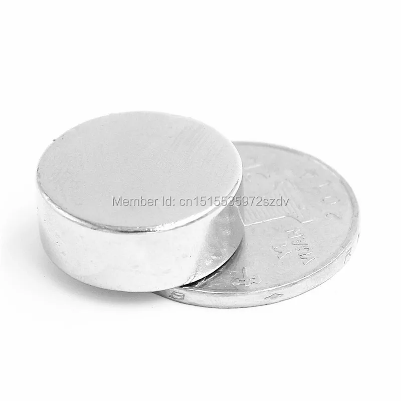 100pcs Strong Round Dia  20mm x 8mm N35 Rare Earth Neodymium Magnet Art Craft Fridge 20x8mm