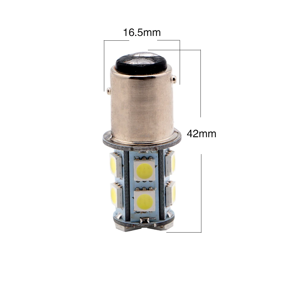 2 Stuks 1156 BA15S P21W R5W R10W 13SMD Rv Led Interieur Wit Licht Richtingaanwijzer Lampen 1141 12V 14V Mist Indicator Lamp BAU15S BAY15D