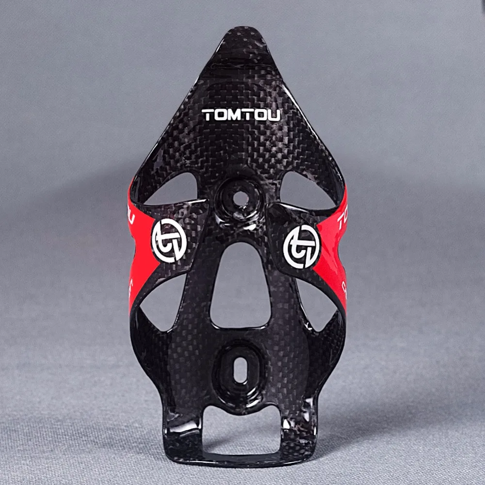 TOMTOU Ultra Light Carbon Fiber Bicycle Water Bottle Cage MTB Road Bike Bottle Holder Cycling Parts Bike Accessories