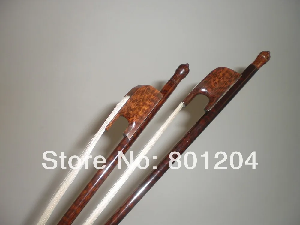 

2 PCs quality Baroque VIOLA Bow Snake wood bow white hair