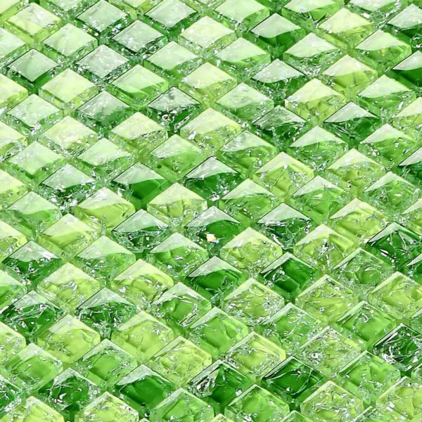 

Ice crack Green crystal glass mixed white marble mosaic tile MD-GS02 DIY decoration Kitchen backsplash wall tile floor tile