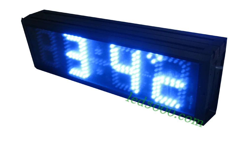 double faces blue color led clock(HST4-5B,double faces)