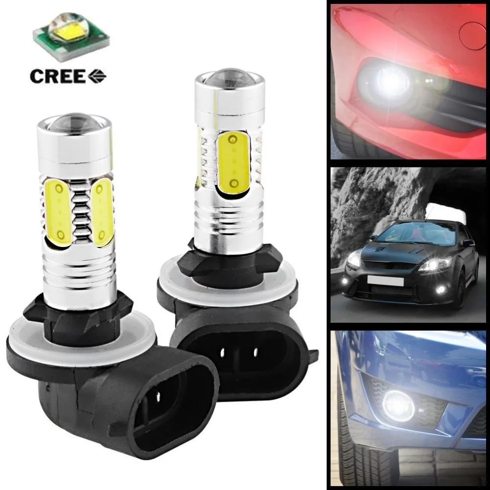 881 Bulb 7.5W Projecteur LED Blanc Objectif Phares antibrouillard pour la voiture