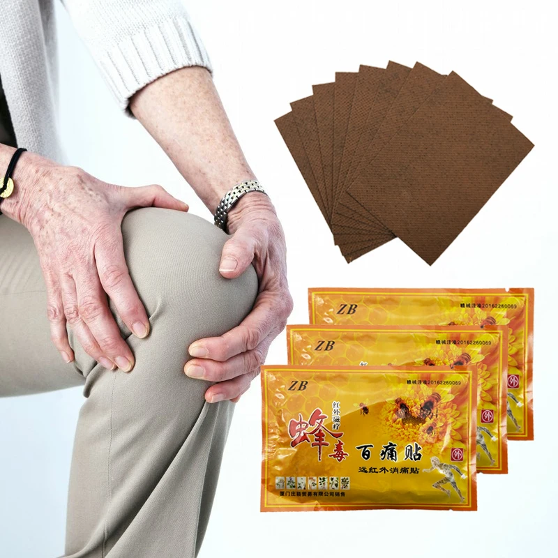 8Pcs/Bags Bee Venom Pain Plasters Effective Relief Rheumatoid Arthritis Pain Leg Musle Back Joint Ache Medical Plaster