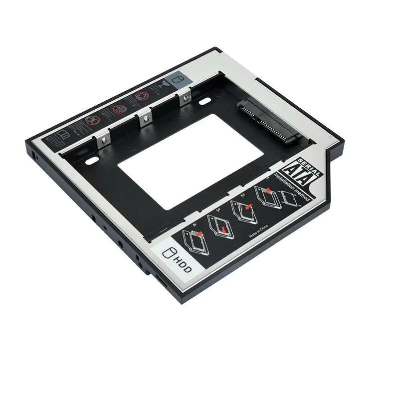 Aluminum 2.5" Internal SSD 9.5mm Hard Disk Caddy Tray Enclosure for Laptop Notebook Mac Book