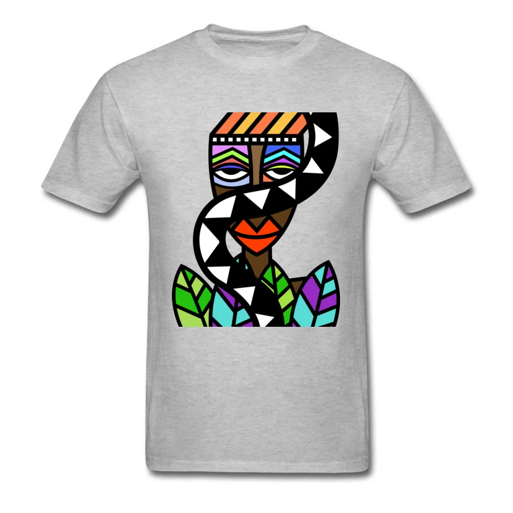 Art Design Men T-shirt African Beauty Abstract Painting Short Sleeve White T Shirt Male Unique Street Wear Exotic Tshirt