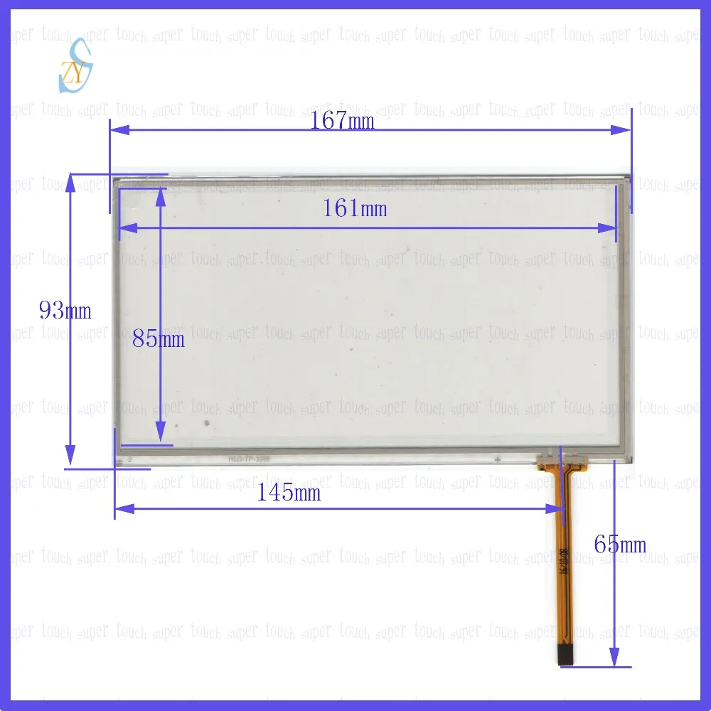 ZhiYuSun  167mm*93mm HLD-TP-3288 7inch Touch Screen glass  resistive USB touch panel 167*93 TOUCH SCREEN