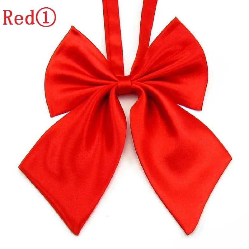 HOOYI 2019 solid red women's necktie bow tie butterfly 12 colors