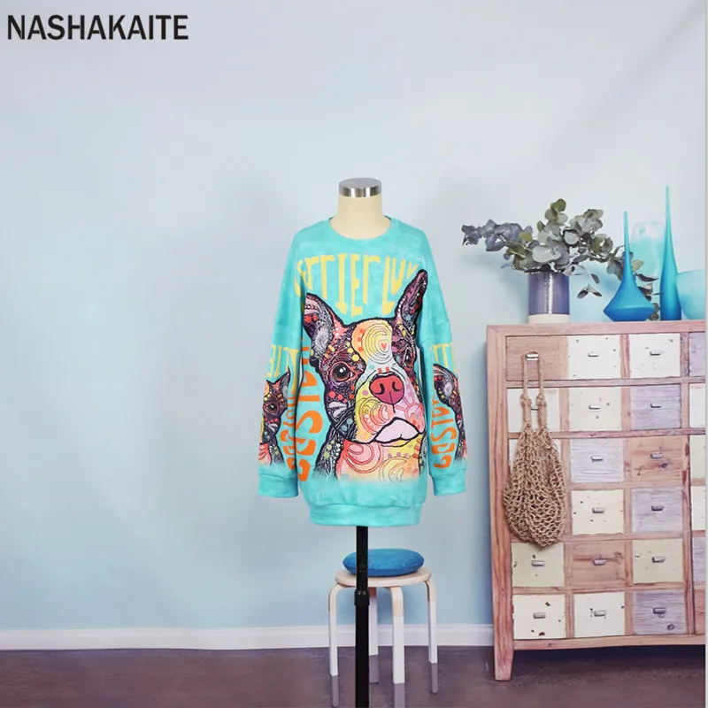 NASHAKAITE Mother and daughter clothes Digital Cartoon Print Family Sweatshirt Mommy and me Clothes Family Matching Clothes