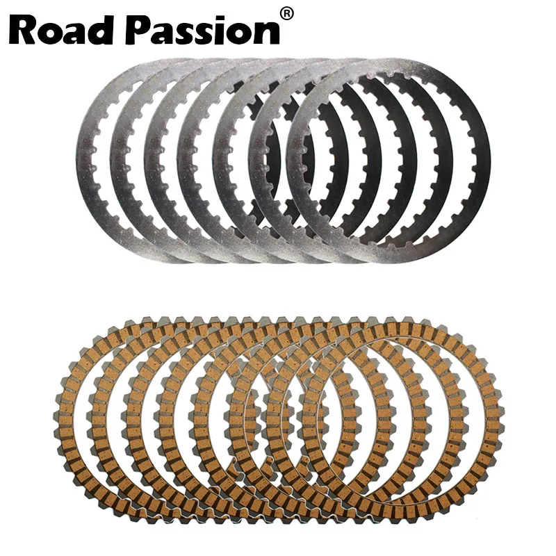 Road Passion Motorcycle Clutch Friction & Steel Plates Kit For Harley FXDS-Conv FXDB-D FXRS-Conv FXLR FXDL FXRS-SP FXDB FXD