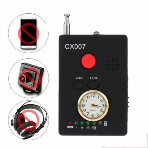 CX007 Full Range Anti-Spy Bug Wireless Camera Cell Phone GPS RF Signal Detector Finder Anti Candid Camera Detector