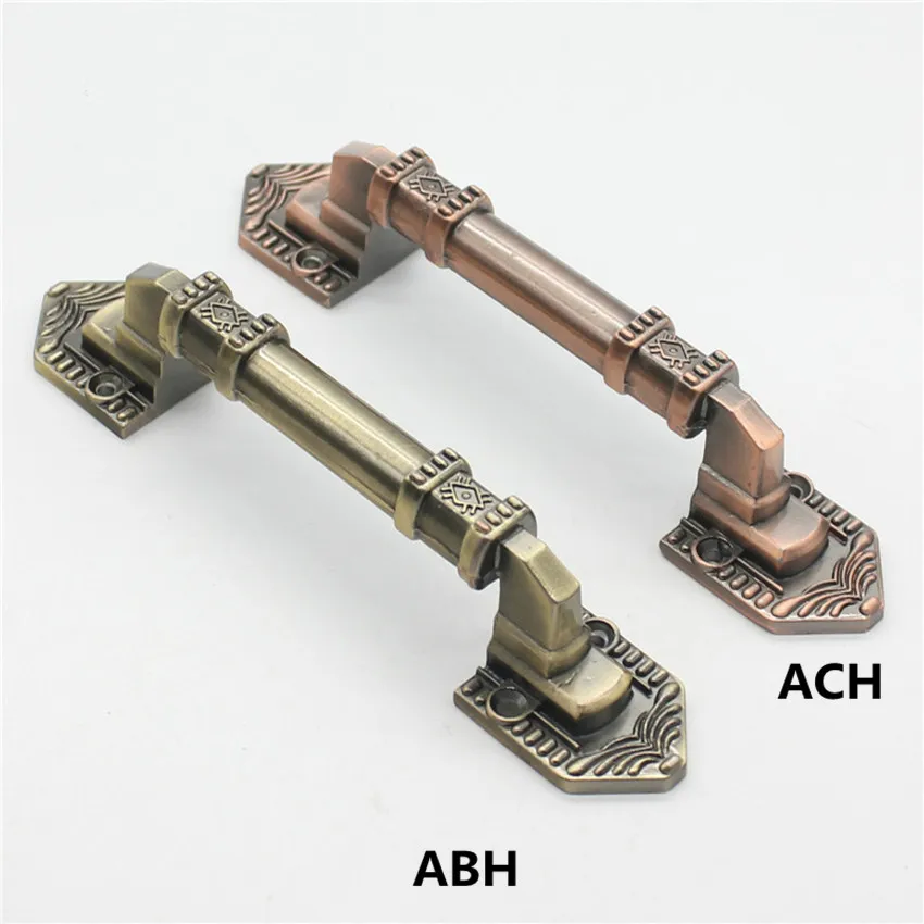 

300mm 250mm vintage zinc alloy wooden door handles antique bronze moving door pulls antique copper unfold install door handles