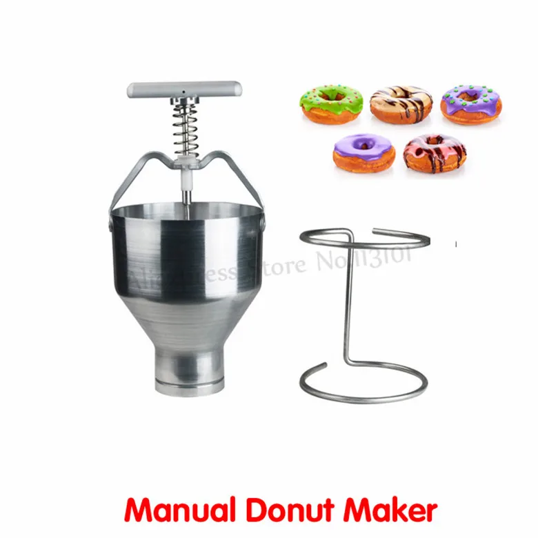 Manual Donut Making Machine Stainless Steel Doughnut Maker Commercial/Household Donuts Production Tool