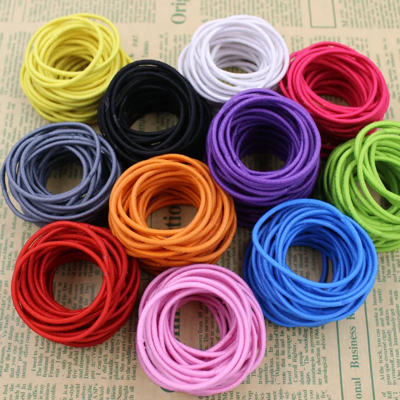 Brand(KAKU) 20pcs/bag Certified Products 2015 New 4.5CM Hair Holder Rubber Bands Hair Elastic Accessories Girl Women Tie Gum