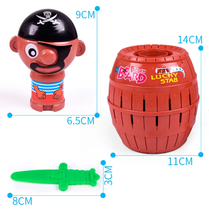 Lucky Stab Pop Up Toys Tricky Pirate Barrel Funny Lucky Game Intellectual Game Novelty Toy for Kids and adults