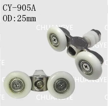 

glass hole 8-10mm pulley dianeter25mm shower door bearings bathroom door wheels