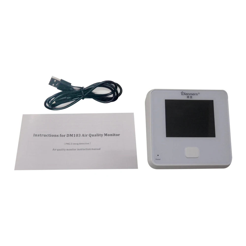 Air Pollution Monitor 6 In 1 Multi-function Laser Sensor Smart Calibration PM2.5 PM10 PM1.0 Air Quality Monitor Gas Analyzer