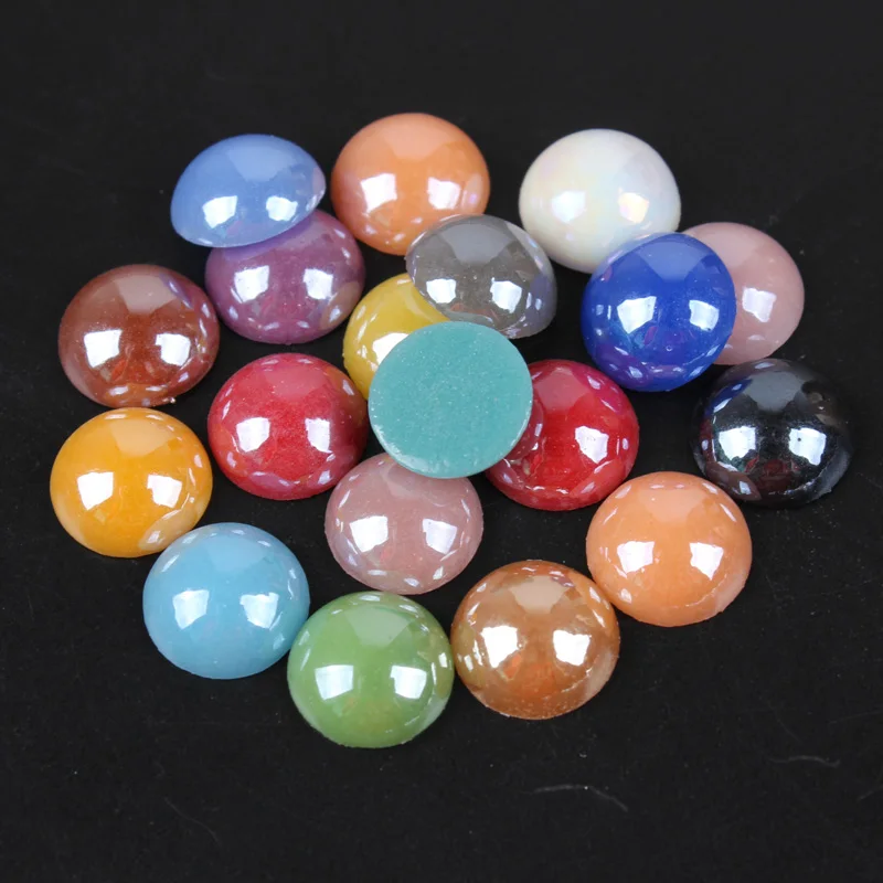 Ceramic Beads Mix Color Half Round 2-18mm for DIY Craft Stones and Nail art Beads Jewelry Accessories free shipping