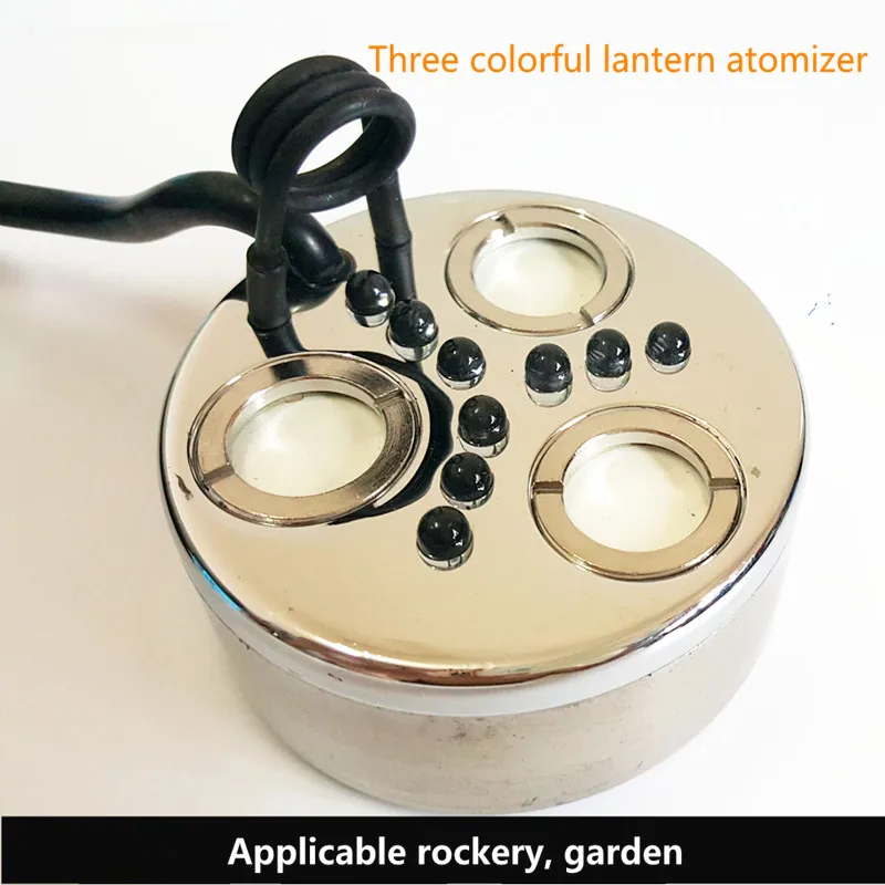 

AC 36V Ultrasonic Atomizer 3 Head Atomizer Rockery Landscape Spray Industrial Humidifier Mist Maker Without Power Supply