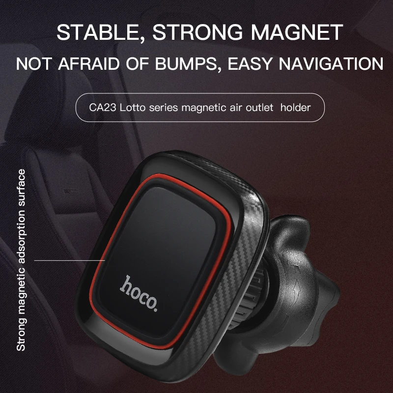 Hoco Magnetische Auto Mobiele Telefoon Houder Magneet Stand Air Vent Outlet Mount 360 Graden Gps Smartphone Ondersteuning Voor Iphone Samsung