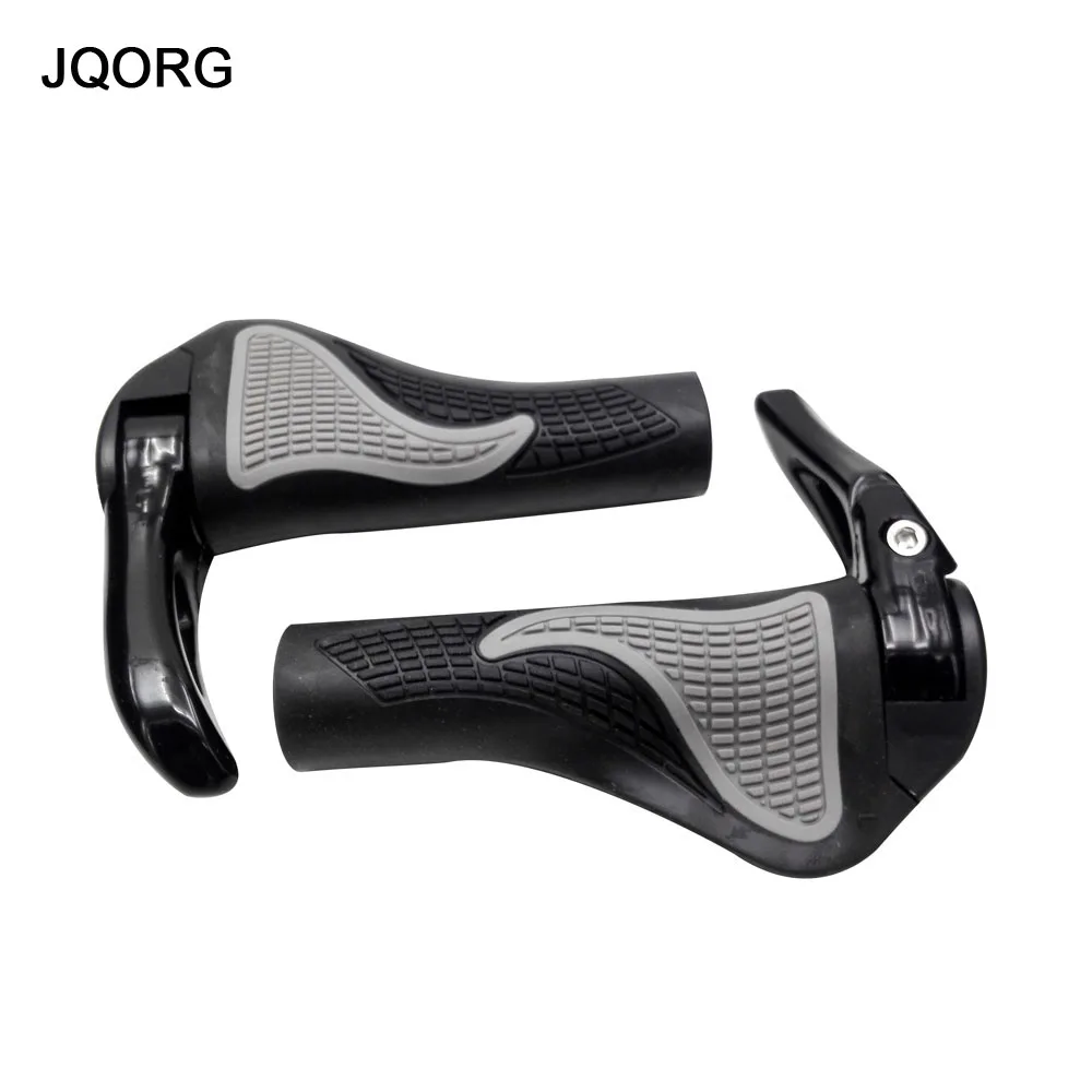 

JQORG Bicycle Grips Aluminum Alloy + Rubber Material Bike Grips Durable&Anti-slip BMX Grips Bigger Touch Area Mountain Bike Grip