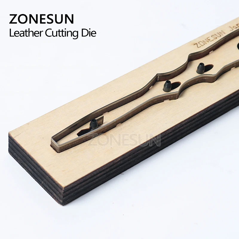 ZONESUN F1 Leather Punching Die Key Fob Cutting Die For Handmade Key Ring Key Cover Earphone Handicraft Leather Tool Accessory