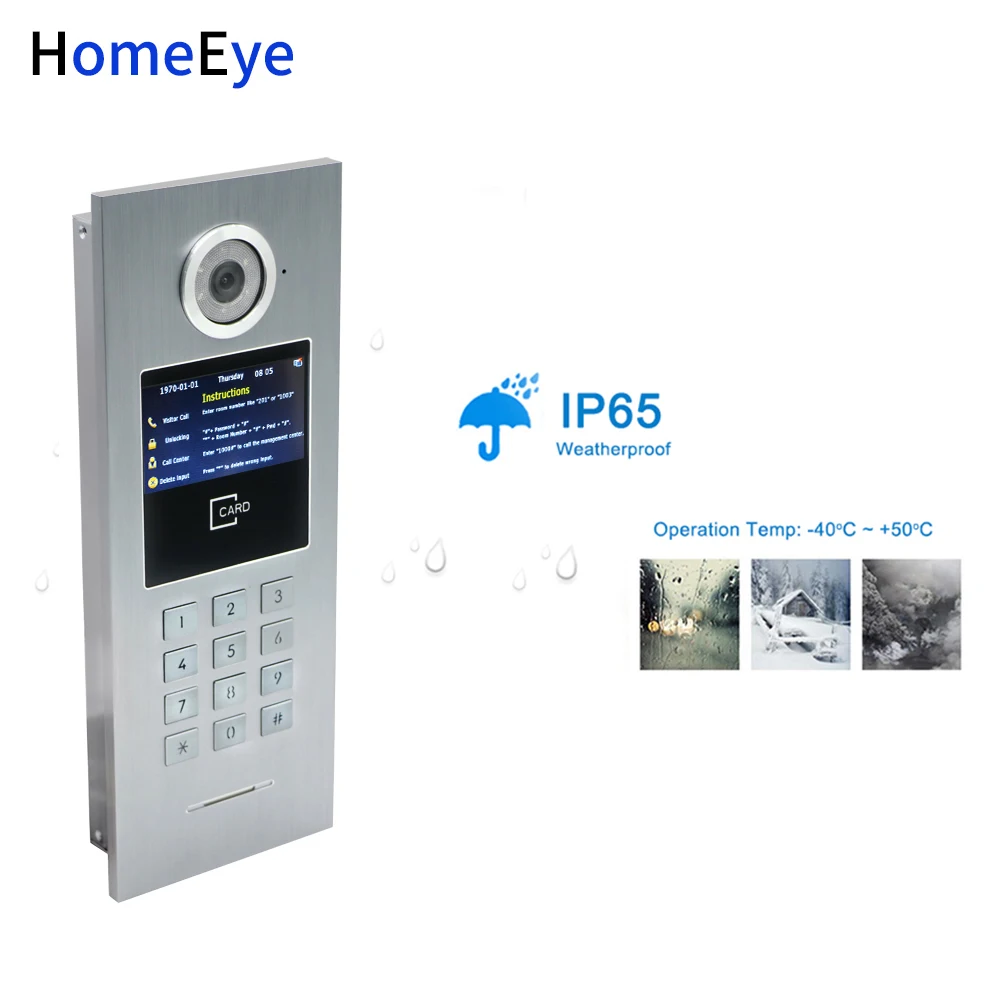 HomeEye 7'' 720P WiFi IP Video Tür Telefon Smart Video Intercom Startseite Access Control System Passwort/RFID Karte + POE Schalter 2 zu 8