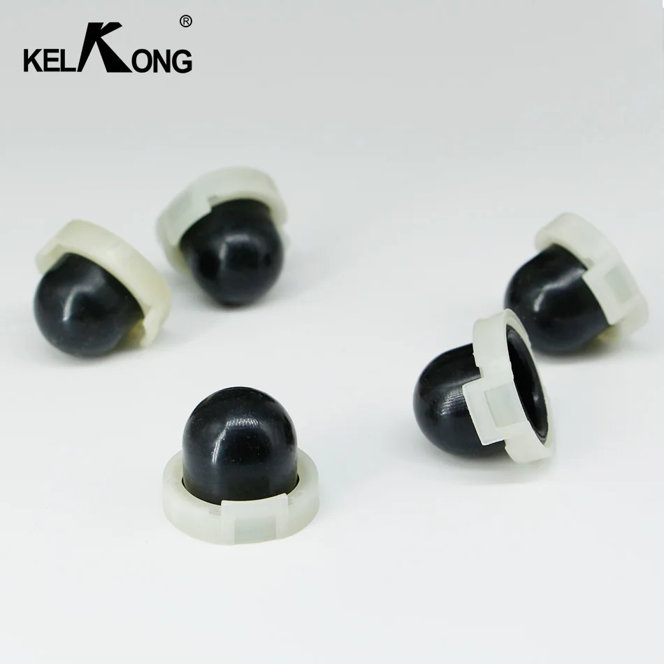 KELKONG 5Pcs Black Oil Primer Bulb Pump Cup 20mm For Briggs /Stratton 694394 494408 Carburetor Chainsaw