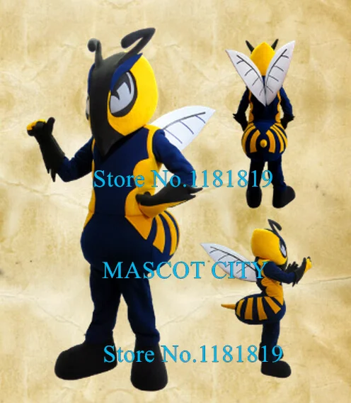 

MASCOT High Quality Anime Cosplay Costumes big fury hornet Mascot Costume Adult Carnival bee Theme mascotte Fancy Dress Kit