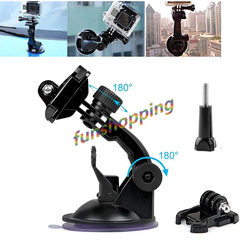 สำหรับ Gopro อุปกรณ์เสริมสำหรับ SJ4000 Car Sucker Holder Suction Cup Mount สำหรับ Gopro Hero 6/5/4/3/3/+ ขนาดเล็ก Hd กล้องวิดีโอการกระทำกล้อง