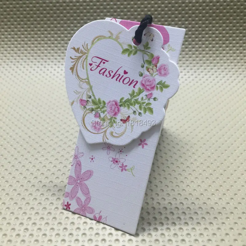 custom heart shape cutting tags/paper hang tag/garment shirt dress tags /clothing printed tag 1000 pcs