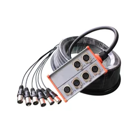 High quality KL Pro Audio 6 channel Stage Snake Cable -Box