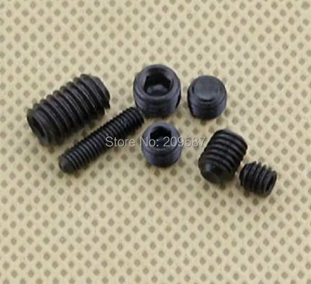 Juego de tornillos Grub de cabeza hexagonal Lot100 M5x8mm, punto de copa roscado métrico