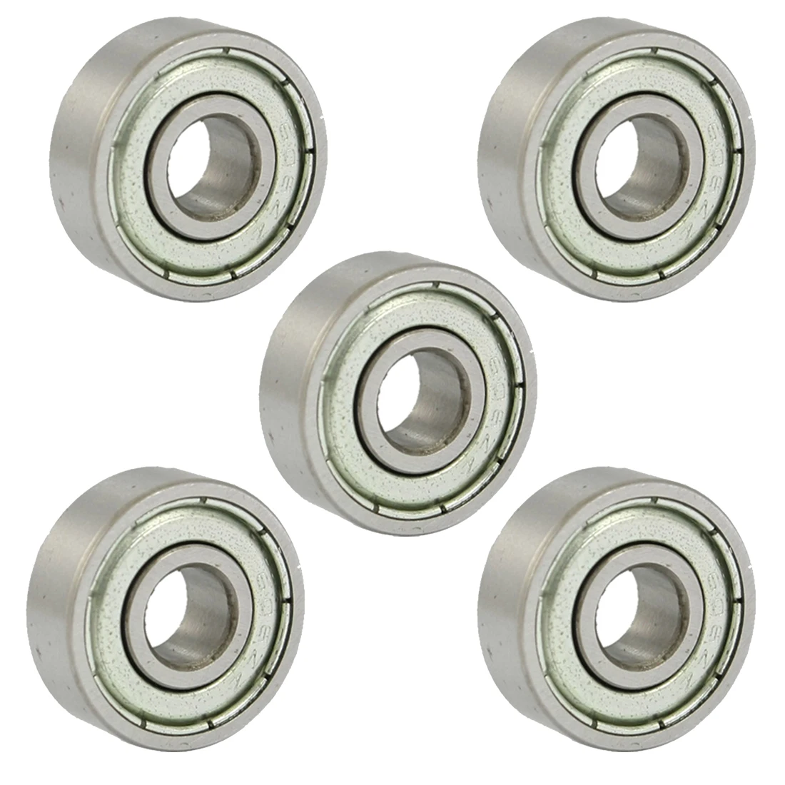 BOFO Hot 606Z 6 x 17 x 6mm Metal Miniature Deep Groove Ball Bearings 5 Pcs