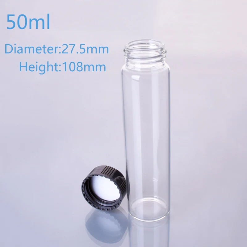 

5pcs Sample bottle,Capacity 50ml,lyophilized,vials,bacteria,freeze-dried,cillin,strain bottles