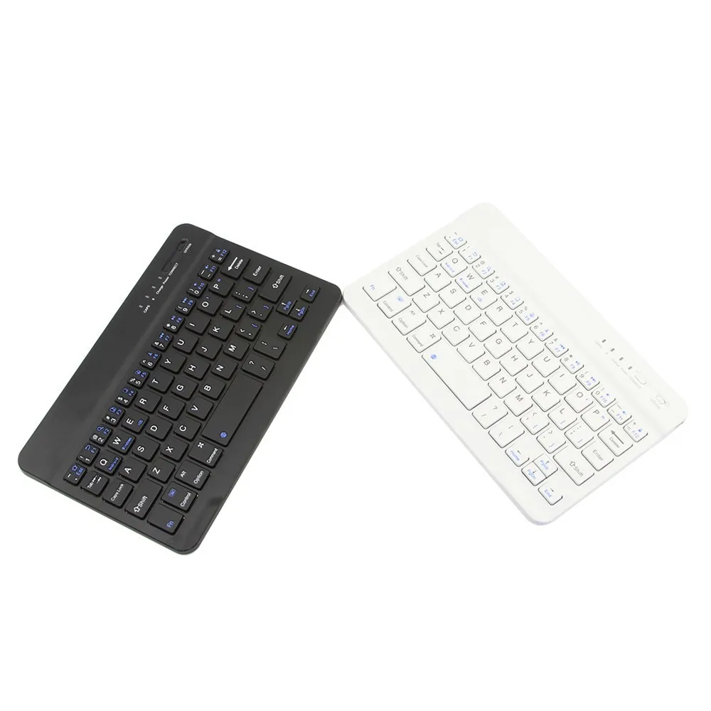 Ultra-thin Wireless Keyboard Bluetooth Keyboard Office Gaming Keypad Black Mini Ergonomic Tablet Keybord Rechargeable For Laptop