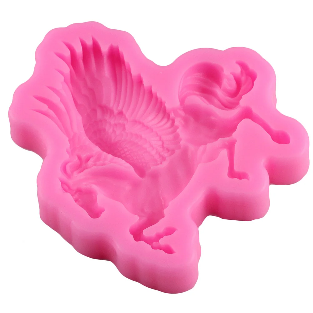 Mujiang 3D Pegasus Silicone Mold Horse Candy Chocolate Fondant Molds Sugarcraft Cake Decorating Tools Soap Clay Moulds