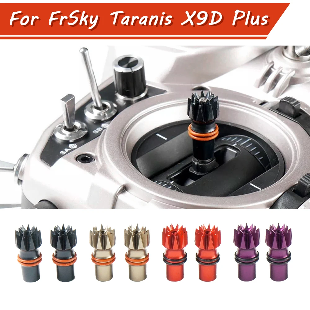 

2 PCS STP M3 CNC Aluminum Transmitter Stick Ends for FrSky Taranis X9D Plus Radio Transmitter FPV Drone